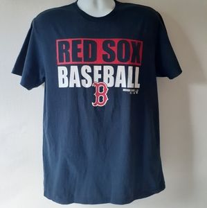 Boston Red Sox men's navy blue short sleeve graphic t-shirt size L